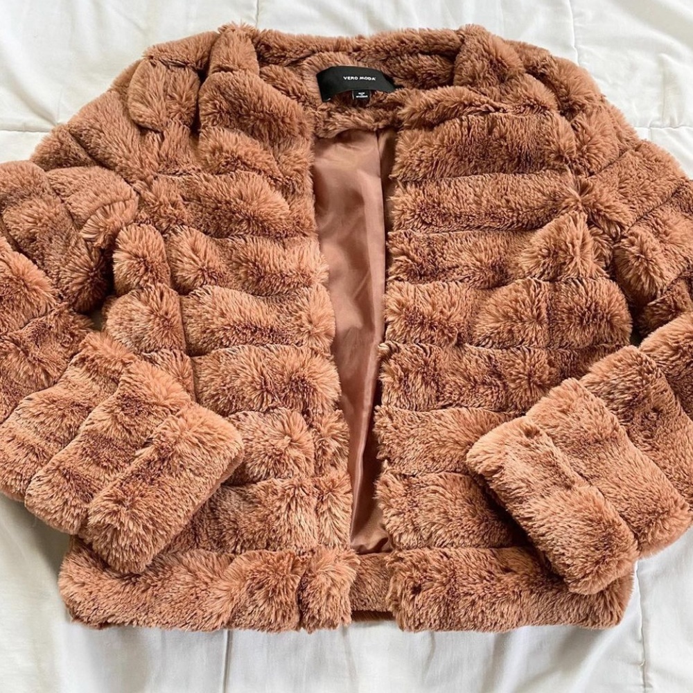 Brown fur jacket